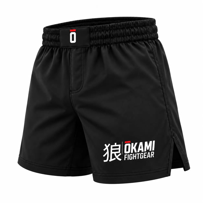 Okami kuro Fightshorts -black